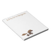 Darstellung der Pony-Cartoon in Shetland-niedlich Notizblock (angewinkelt)