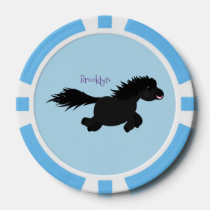 Darstellung der Pony-Cartoon in Shetland-niedlich Pokerchips