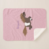 Darstellung der Pony-Cartoon in Shetland-niedlich Sherpadecke (Vorderseite (Horizontal))