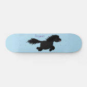 Darstellung der Pony-Cartoon in Shetland-niedlich Skateboard (Horizontal)