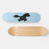 Darstellung der Pony-Cartoon in Shetland-niedlich Skateboard (Horizontal)