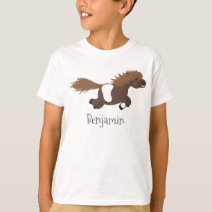 Darstellung der Pony-Cartoon in Shetland-niedlich T-Shirt