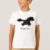 Darstellung der Pony-Cartoon in Shetland-niedlich T-Shirt (Vorderseite)