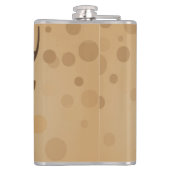 Darstellung der Rentiere auf braunem Hintergrund Flachmann (Rückseite)