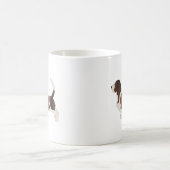 Darstellung der Silhouette der Basset Hound Hunde Kaffeetasse (Mittel)