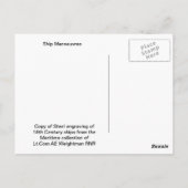Darstellung der Theorie des Schiffbaus Postkarte (Rückseite)