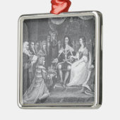 Darstellung der Verfassungsurkunde Ornament Aus Metall (Links)