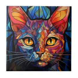 Darstellung der verketteten Glaskatze Fliese