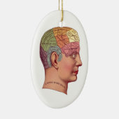 Darstellung der Vintagen Gehirnfunktion Keramik Ornament (Rechts)