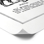 Darstellung der Vintagen Hunde, Retrohunde Poster (Ecke)