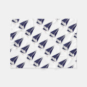 Darstellung der Vintagen nautischen Boote von Sege Fleecedecke (Vorderseite (Horizontal))