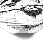 Darstellung der Vintagen Schlaflähmung Poster (Ecke)