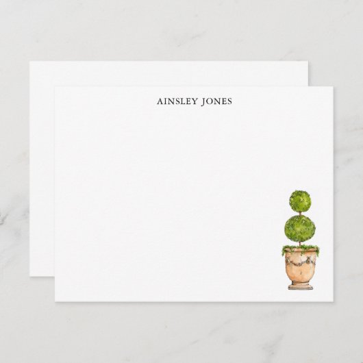 Darstellung der Wasserfarben in Topform Mitteilungskarte (Vorne/Hinten)