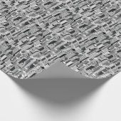 Darstellung der Wolkenkratzer-Stadt, isometrisch n Geschenkpapier (Ecke)