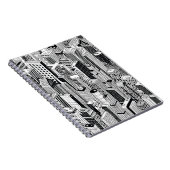 Darstellung der Wolkenkratzer-Stadt, isometrisch n Notizblock (Rechte Seite)