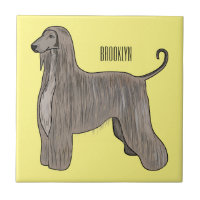 Darstellung des afghanischen Hundshundes-Cartoon