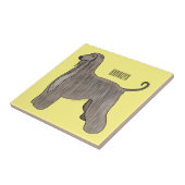 Darstellung des afghanischen Hundshundes-Cartoon Fliese (Seite)