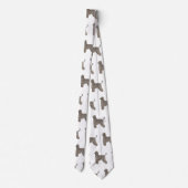 Darstellung des afghanischen Hundshundes-Cartoon Krawatte (Rückseite)