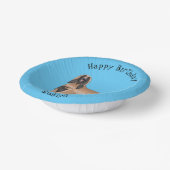 Darstellung des afghanischen Hundshundes-Cartoon Pappteller (Gewinkelt)