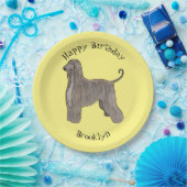 Darstellung des afghanischen Hundshundes-Cartoon Pappteller (Party)