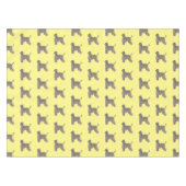 Darstellung des afghanischen Hundshundes-Cartoon Tischdecke (Vorderseite (Horizontal))