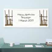 Darstellung des Angklung-Cartoon Banner (Messe)