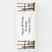 Darstellung des Angklung-Cartoon Banner (Vertikal)