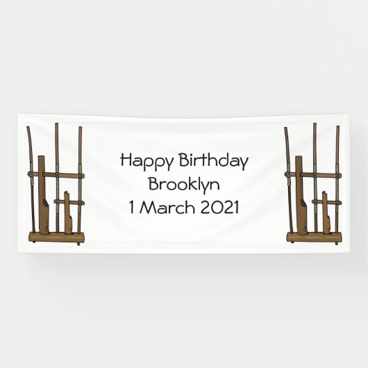 Darstellung des Angklung-Cartoon Banner (Horizontal)