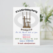 Darstellung des Angklung-Cartoon Einladung (Stehend Vorderseite)