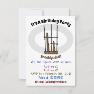 Darstellung des Angklung-Cartoon Einladung