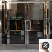 Darstellung des Angklung-Cartoon Fensteraufkleber (Büro Tür)