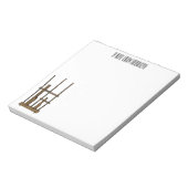 Darstellung des Angklung-Cartoon Notizblock (Rotiert)