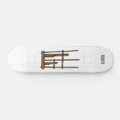 Darstellung des Angklung-Cartoon Skateboard (Horizontal)