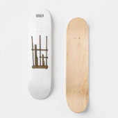 Darstellung des Angklung-Cartoon Skateboard (Vorderseite)