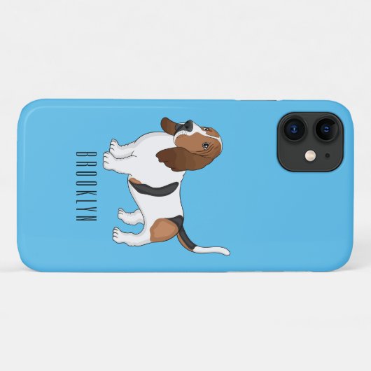 Darstellung des Basset-Hunde-Cartoon Case-Mate iPhone Hülle (Rückseite (Horizontal))