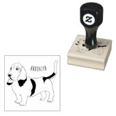 Darstellung des Basset-Hunde-Cartoon Gummistempel (Stempel)