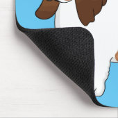 Darstellung des Basset-Hunde-Cartoon Mousepad (Ecke)