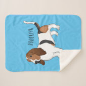 Darstellung des Basset-Hunde-Cartoon Sherpadecke (Vorderseite (Horizontal))
