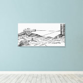 Darstellung des Cannon-Feuers Leinwanddruck (Insitu (Holzboden))