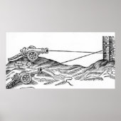 Darstellung des Cannon-Feuers Poster (Vorne)