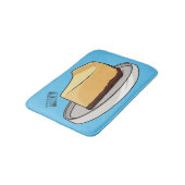 Darstellung des Cartoon Cheesecake Badematte (Schrägansicht)