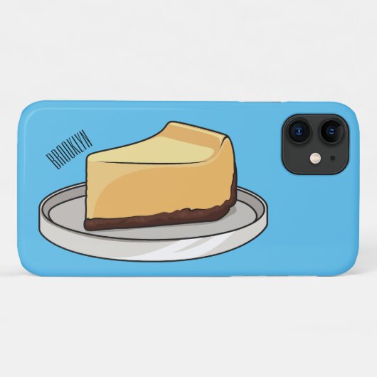 Darstellung des Cartoon Cheesecake Case-Mate iPhone Hülle (Rückseite (Horizontal))