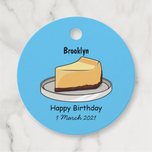 Darstellung des Cartoon Cheesecake Geschenkanhänger
