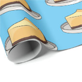 Darstellung des Cartoon Cheesecake Geschenkpapier (Rolleneckpunkt)