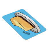 Darstellung des Cartoon Cheesecake Magnet (Rechte Seite)
