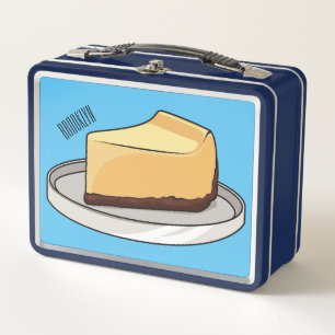 Darstellung des Cartoon Cheesecake Metall Brotdose