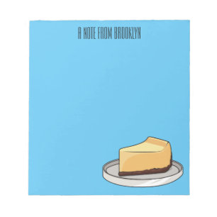 Darstellung des Cartoon Cheesecake Notizblock