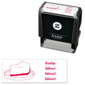 Darstellung des Cartoon Cheesecake Permastempel (Beispiel)