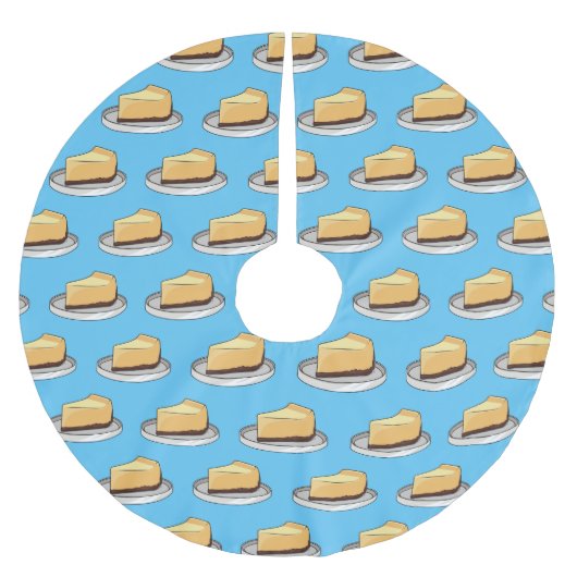 Darstellung des Cartoon Cheesecake Polyester Weihnachtsbaumdecke (Vorderseite)