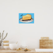 Darstellung des Cartoon Cheesecake Poster (Küche)